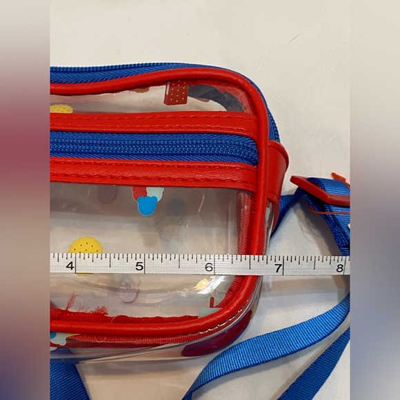 Cat & Jack Kids Straw Tote with Patches and Clear Pouch Belt Bag - Picture 12 of 14